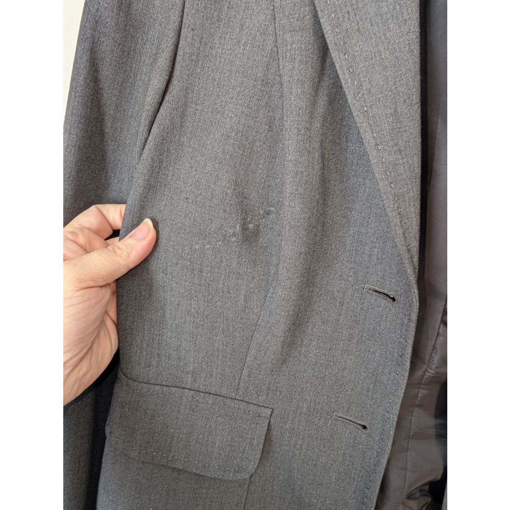Calvin Klein Gray Stretch Blazer Jacket Size 10, women's - Picture 3 of 8